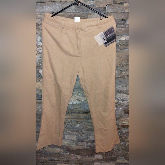 Garella tan pants with patch embellishments boot cut - Picture 5 of 7
